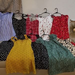 9 women Summer dresses floral Small